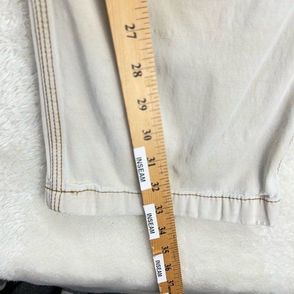 Carhartt Cargo Pants Mens 42x34 Cream Double Knee Distressed Stained "Read"‎ - Picture 9 of 16